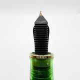 Pelikan M800 - The Original Transparent Green Demonstrator Limited Edition Fountain Pen (Circa 1995) - Semi-Flex Medium 18C Gold Nib