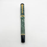 Parker Duofold Centennial Marbled Green  Fountain Pen (Circa 1990) - Medium 18kt Gold Nib