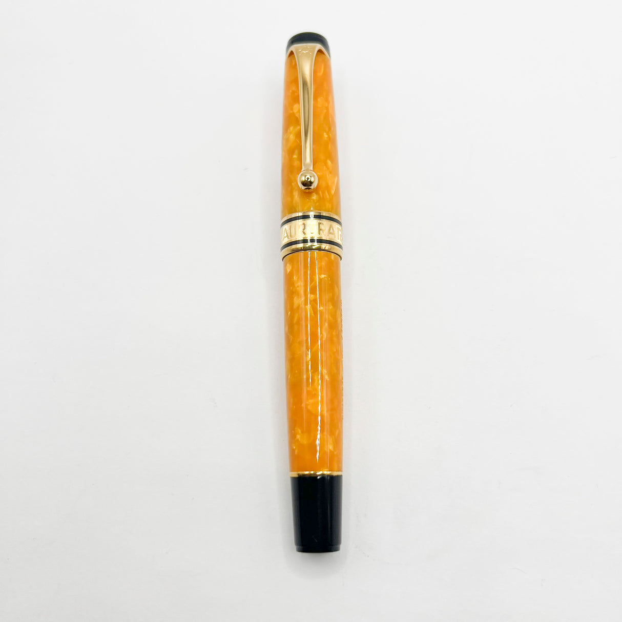 Aurora Optima Marbled Orange Sole Limited Edition Fountain  Pen  - Broad 18kt Gold Nib