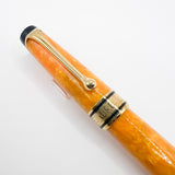 Aurora Optima Marbled Orange Sole Limited Edition Fountain  Pen  - Broad 18kt Gold Nib