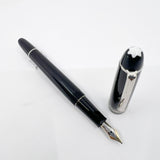 Montblanc P145 Classique Platinum Plated Trim Fountain Pen -  Medium 14kt Gold Nib