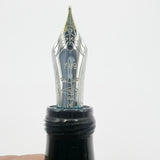 Ancora (Italy) Striated Lustrous Red  Perla Fountain Pen - Flexible Medium 18kt Gold Nib