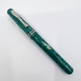 Visconti  Florentia Turquoise Green Celluloid LE Fountain Pen Honoring  Casa delle Stilografica 50th Anniversary - Fine 18kt Gold Nib