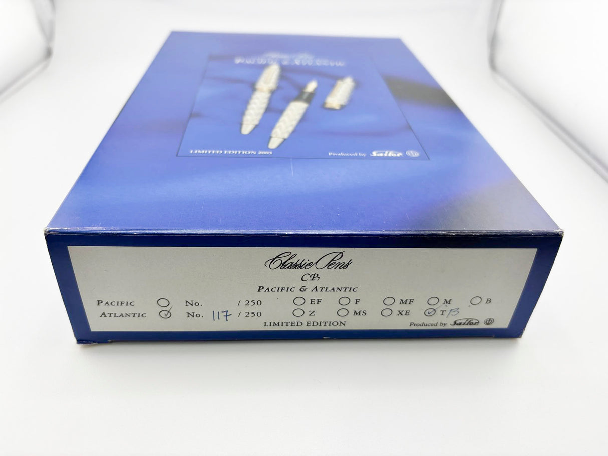 Classic Pen CP7 Sailor Atlantic "Ocean Fountain Pen" Flamme Vague  #117/250 - A Nagahara Broad 21kt Gold Nib!!