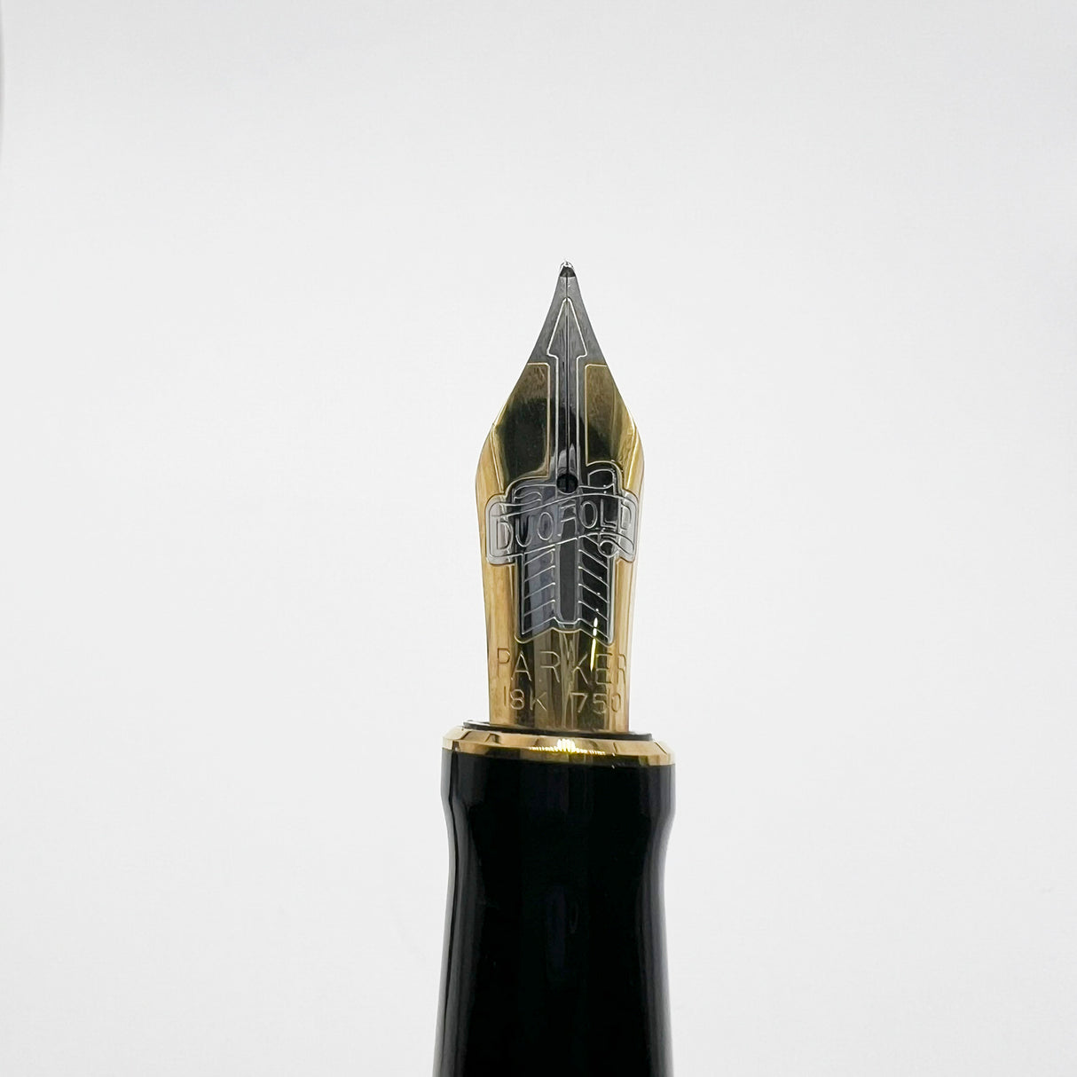Parker Lapis Blue Duofold Centennial (Largest) Fountain Pen - Fine 18kt Gold Nib