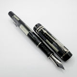 Parker Duofold Black Mosaic International Fountain Pen - Medium 18kt Gold Nib