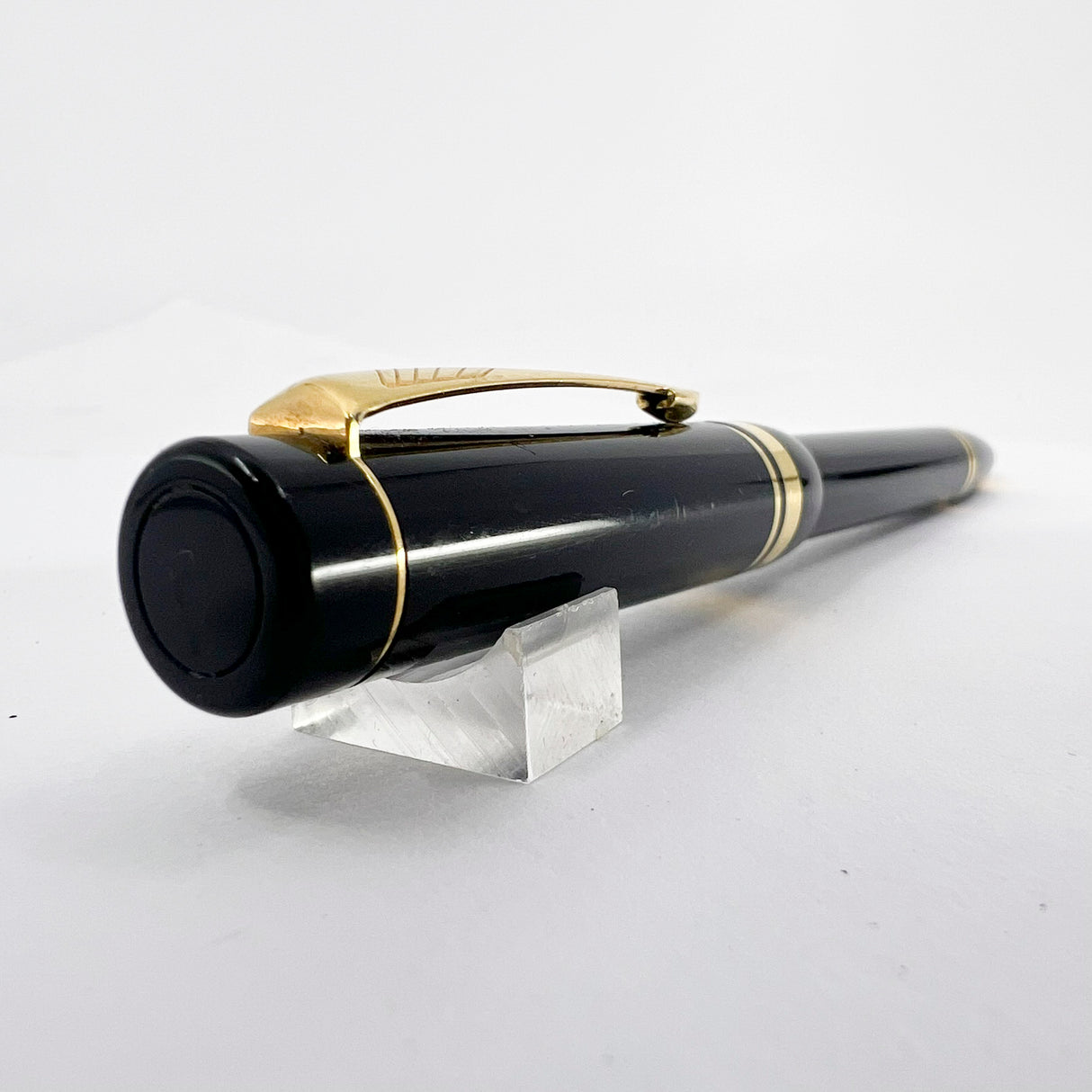 Parker  Duofold First Generation  Cap Actuated Black Ballpoint Pen - Circa 1989 - SCARCE!