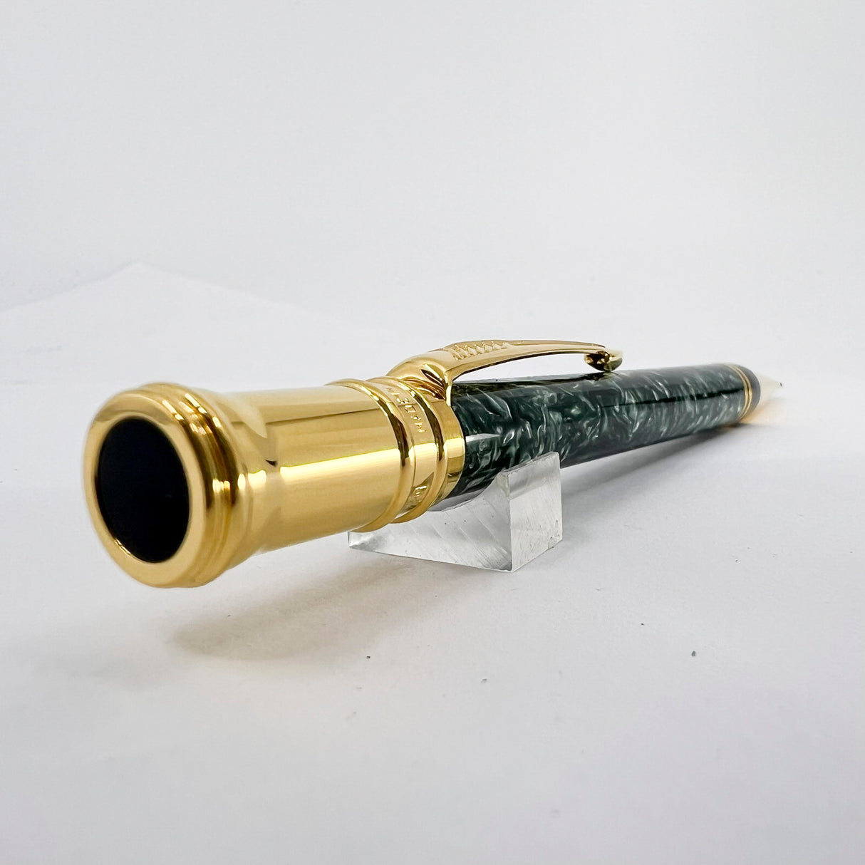 Parker Duofold Green Marble Mechanical Pencil  0.9mm - Circa 1991