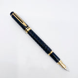 Waterman Man 100 Opera  Black Chased Fountain Pen - Medium 18kt Gold Nib