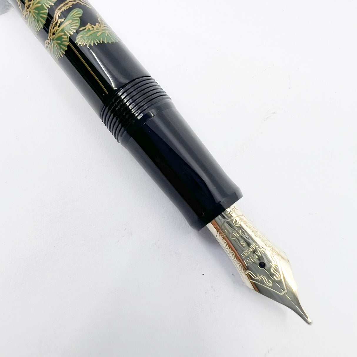 Namiki Nippon Art Pinetree Bonzai Fountain Pen  - Broad 14kt Gold Nib