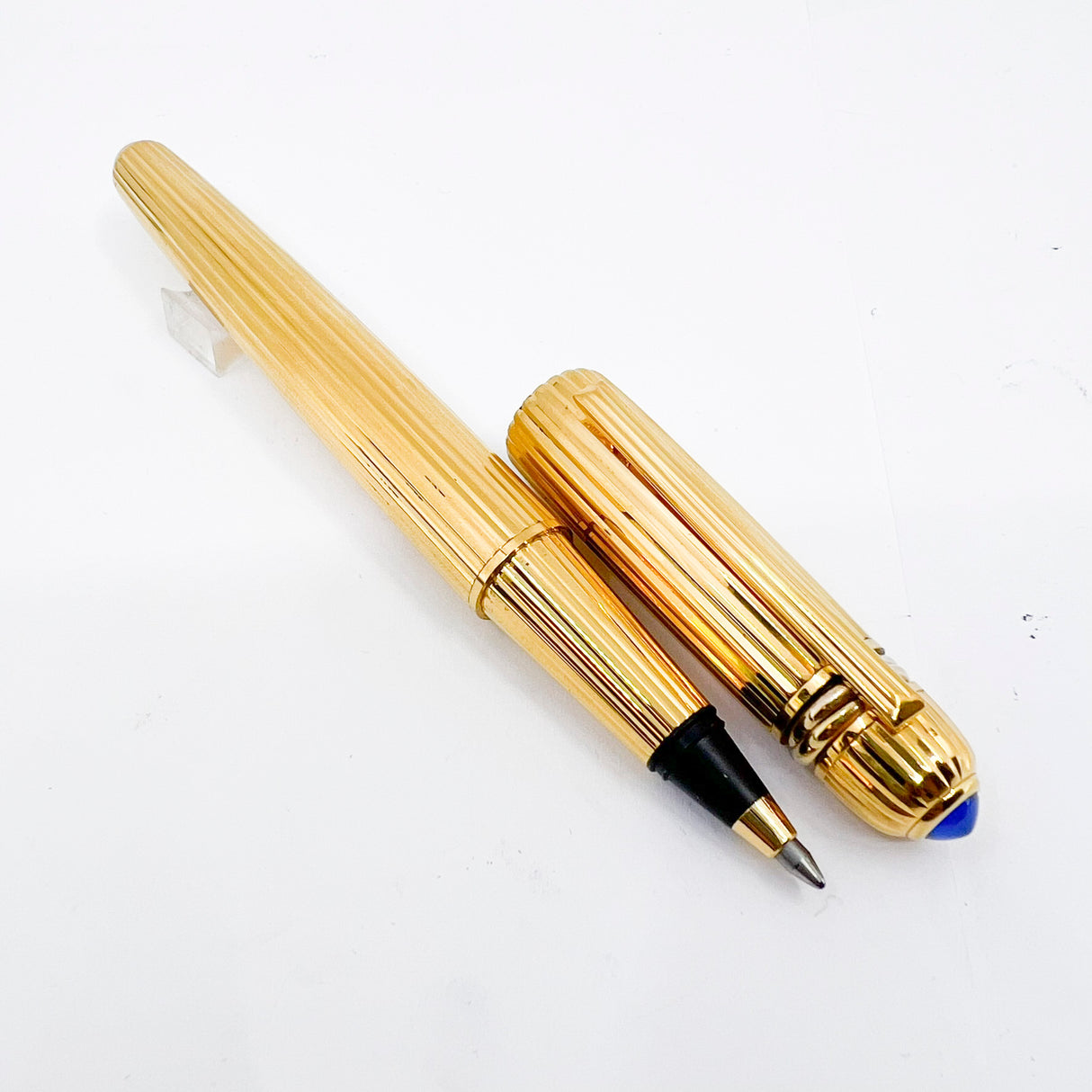 Cartier Pasha Heavy Gold-Plated Fluted Rollerball