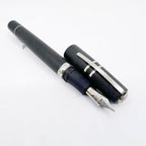 Visconti Homo Sapiens Steel Age Fountain Pen - Very Flexible 1.3mm Stub 23K Palladium Nib!