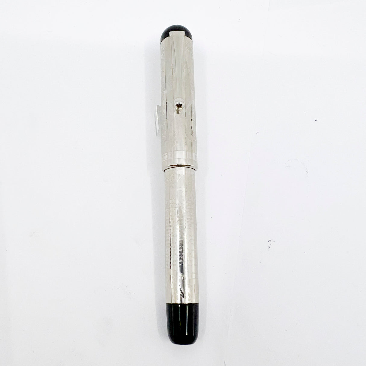Visconti Giacomo Leopardi Sterling Silver Limited Edition Fountain Pen - Medium 14kt Gold Nib