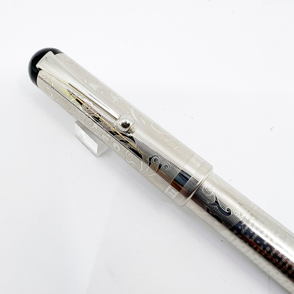 Visconti Giacomo Leopardi Sterling Silver Limited Edition Fountain Pen - Medium 14kt Gold Nib