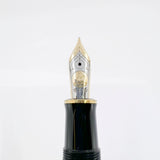 Pelikan M800 Black/Red Striped Fountain Pen - The Original! - Medium 18kt Gold Nib