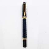 Waterman Man 100 Opera Black Chased  Fountain Pen - Fine 18kt Gold Nib