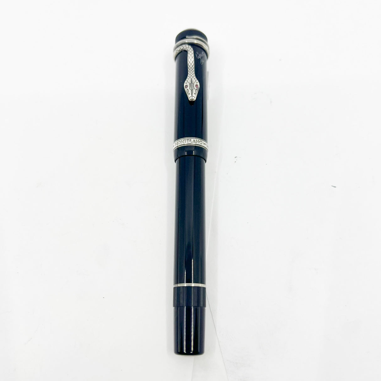 Montblanc Agatha Christie Sterling Silver Limited Edition Fountain Pen - Fine 18kt Gold Nib