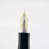 Montblanc Agatha Christie Sterling Silver Limited Edition Fountain Pen - Fine 18kt Gold Nib