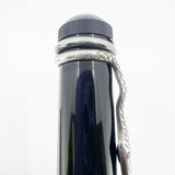 Montblanc Agatha Christie Sterling Silver Limited Edition Fountain Pen - Fine 18kt Gold Nib