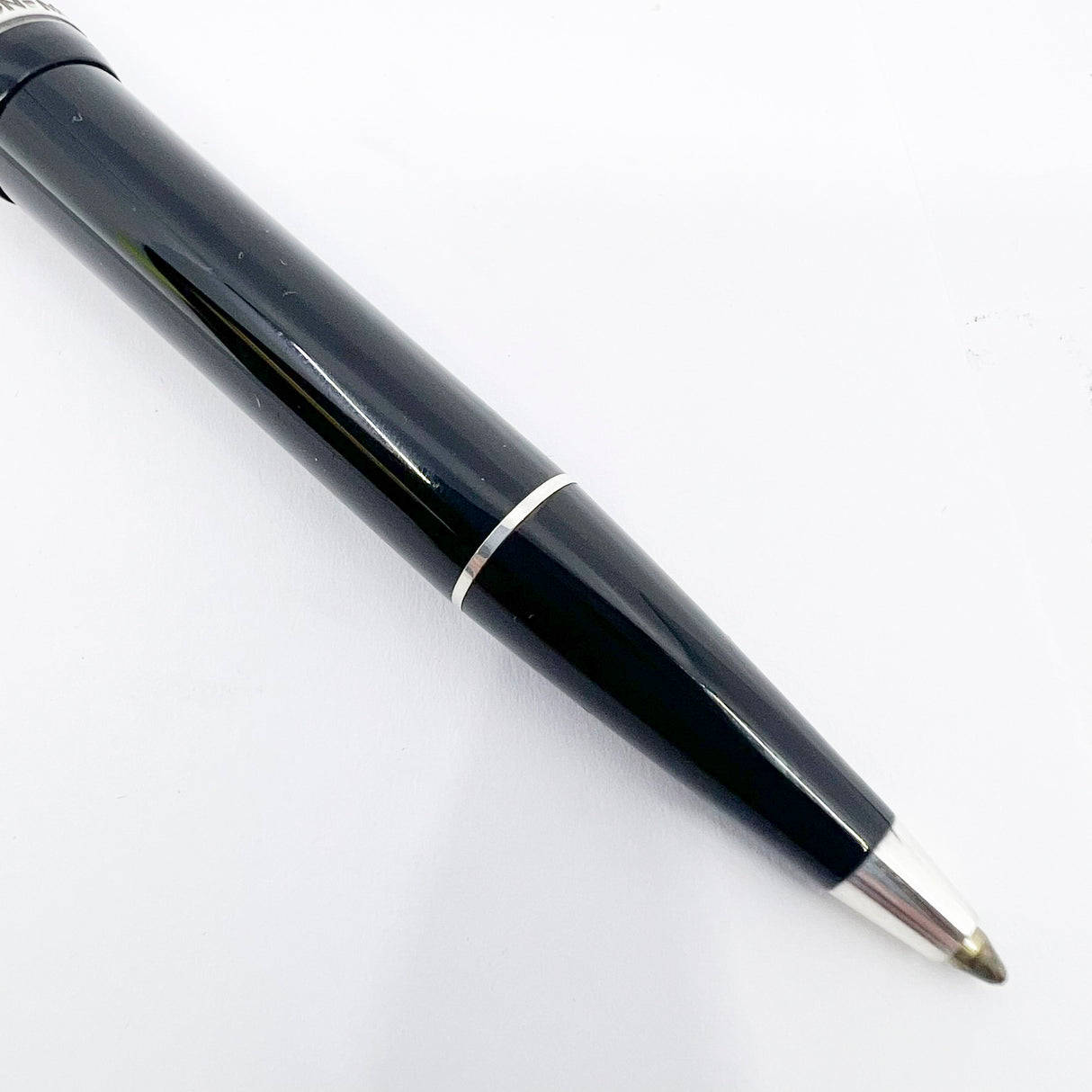 Montblanc Agatha Christie Writer Series Limited Edition Ballpoint Pen - Sterling Silver Snake Clip with Ruby Eyes