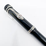 Montblanc Agatha Christie Writer Series Limited Edition Ballpoint Pen - Sterling Silver Snake Clip with Ruby Eyes