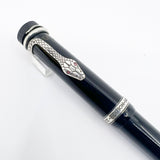 Montblanc Agatha Christie Writer Series Limited Edition Ballpoint Pen - Sterling Silver Snake Clip with Ruby Eyes