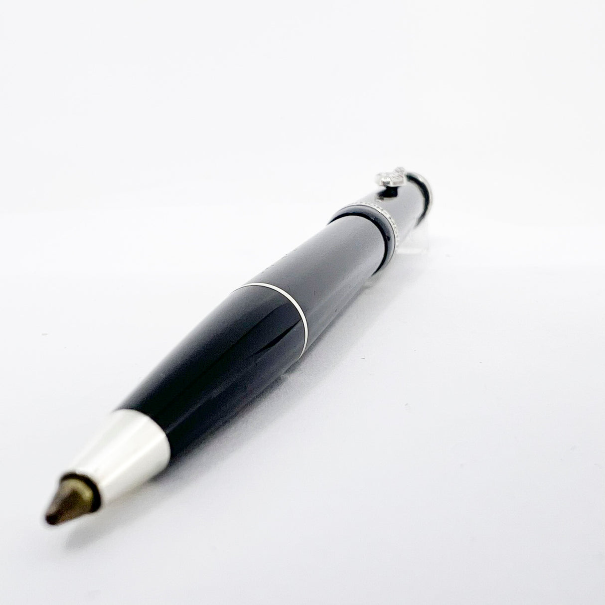 Montblanc Agatha Christie Writer Series Limited Edition Ballpoint Pen - Sterling Silver Snake Clip with Ruby Eyes