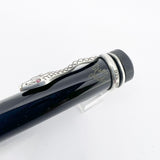 Montblanc Agatha Christie Writer Series Limited Edition Ballpoint Pen - Sterling Silver Snake Clip with Ruby Eyes