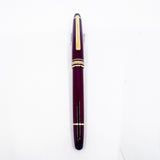 Montblanc #144 Bordeaux Resin Fountain Pen - Fine 14kt Gold Nib