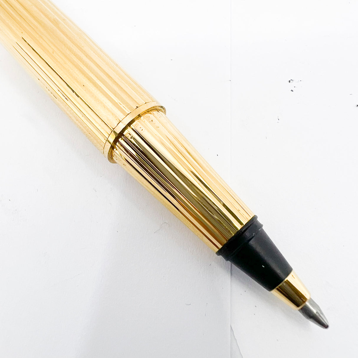 Cartier Pasha Heavy Gold-Plated Fluted Rollerball