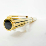 Parker Premier "Athenes" Gold-Plated/Black Lacquered Lines Ballpoint  Pen - Circa 1980's