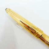 Montblanc Solitaire Gold Vermeil Striped Classique #144 Fountain Pen - Medium 18kt Gold Nib