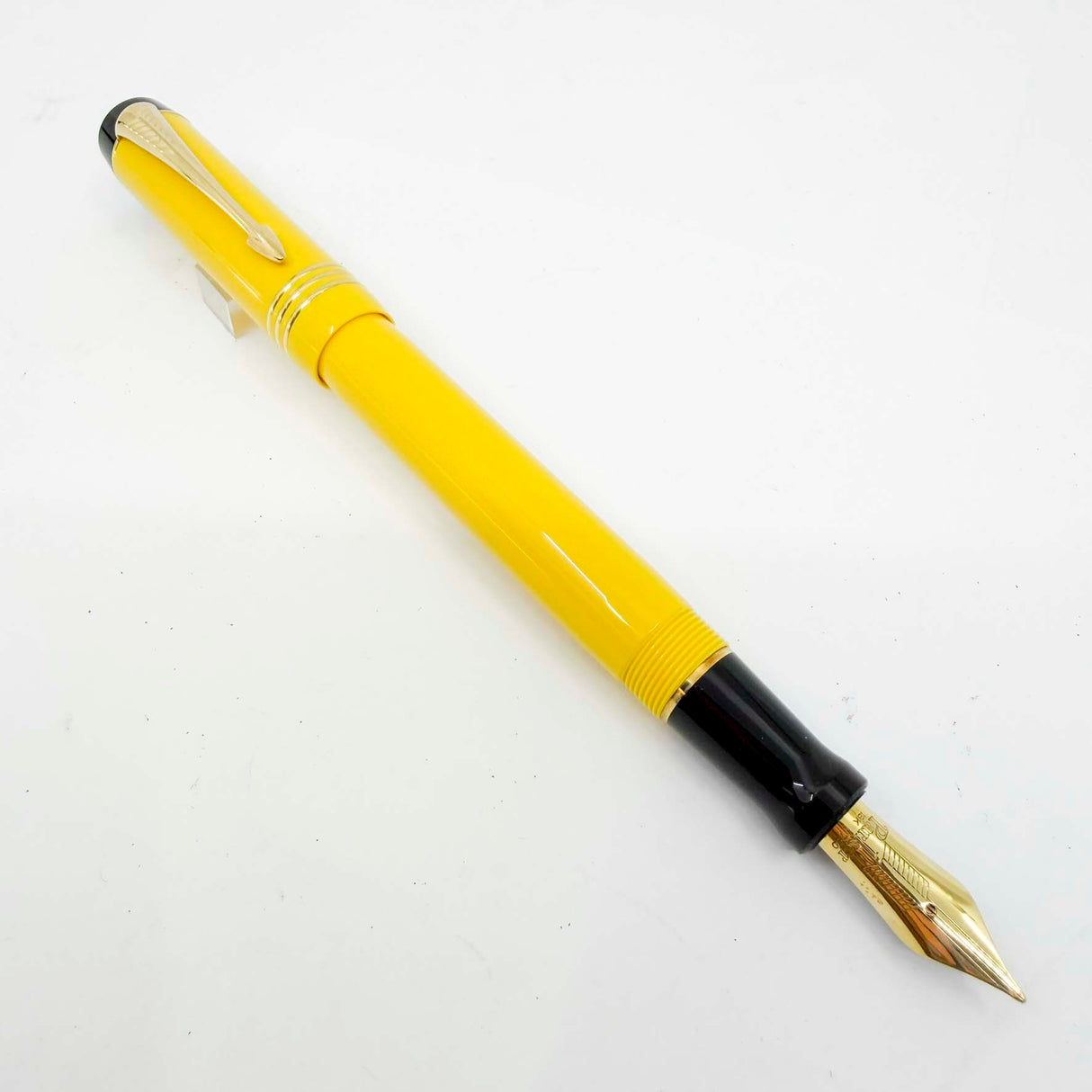 Parker Duofold Centennial Mandarin Yellow Limited Edition  Fountain Pen - Medium 18kt Gold Nib