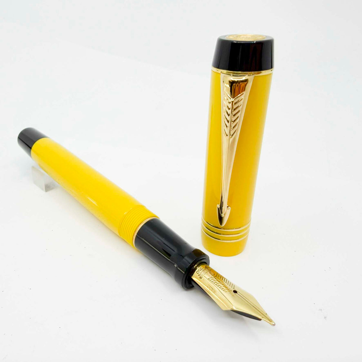 Parker Duofold Centennial Mandarin Yellow Limited Edition  Fountain Pen - Medium 18kt Gold Nib