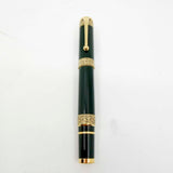 Aurora Original Dante Alighieri Green Lacquered Limited Edition Fountain Pen - Medium 18 Kt Gold Nib