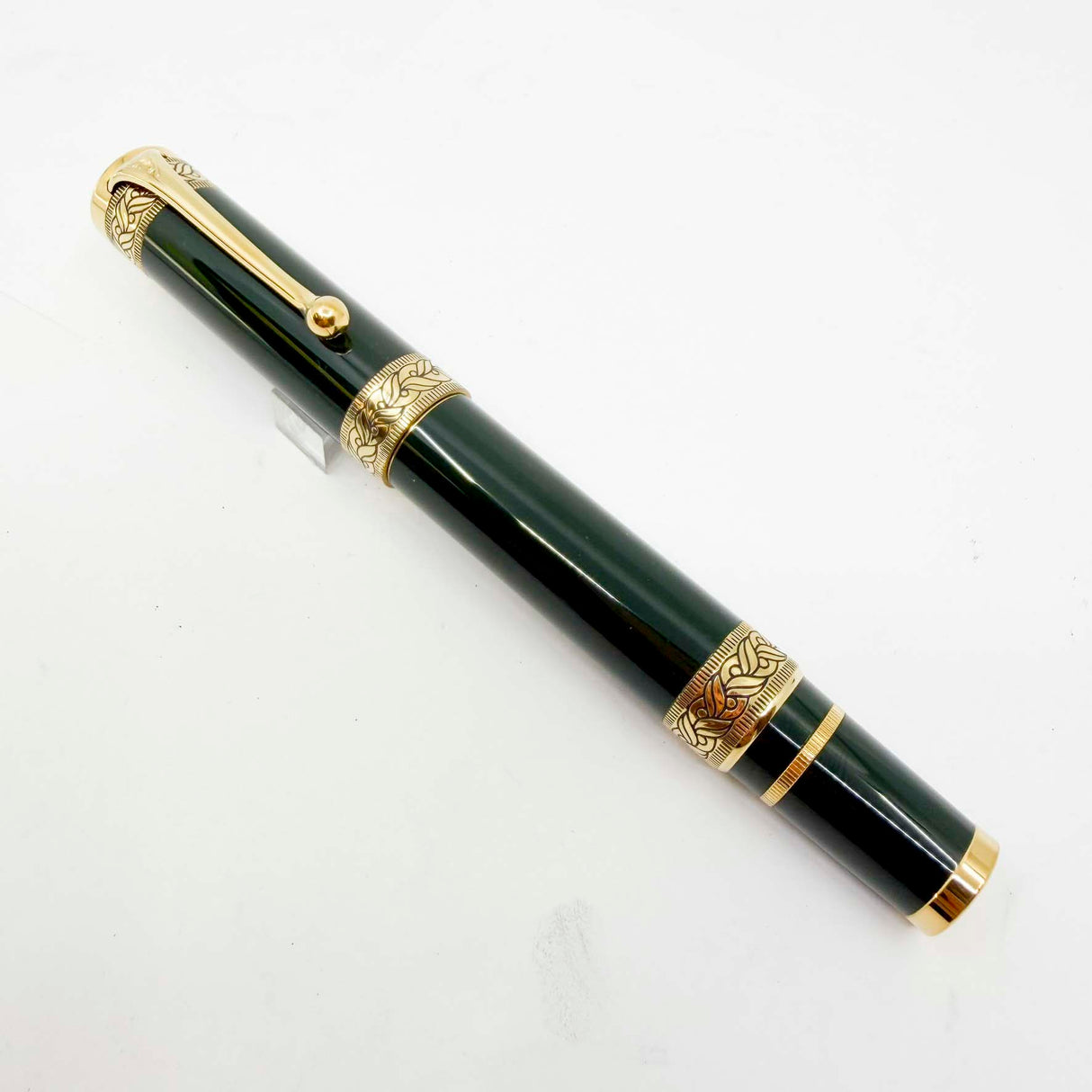 Aurora Original Dante Alighieri Green Lacquered Limited Edition Fountain Pen - Medium 18 Kt Gold Nib