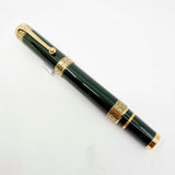 Aurora Original Dante Alighieri Green Lacquered Limited Edition Fountain Pen - Medium 18 Kt Gold Nib