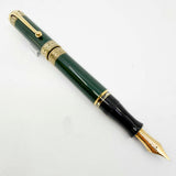 Aurora Original Dante Alighieri Green Lacquered Limited Edition Fountain Pen - Medium 18 Kt Gold Nib