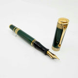 Aurora Original Dante Alighieri Green Lacquered Limited Edition Fountain Pen - Medium 18 Kt Gold Nib
