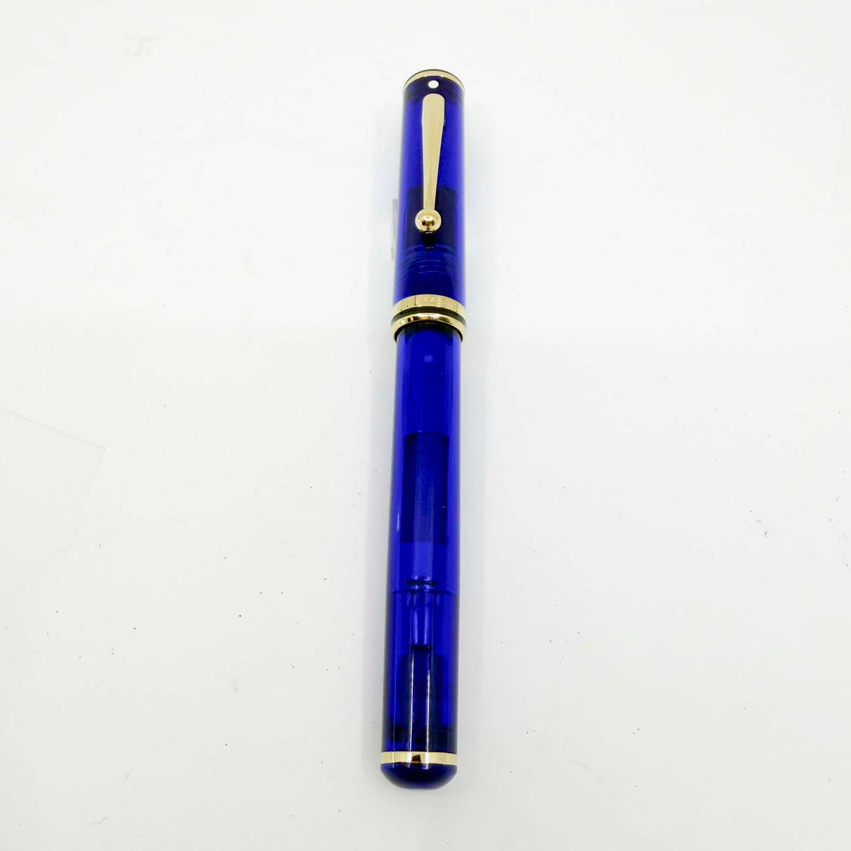 Sheaffer for Levenger Translucent Mediterranean Blue Connaisseur Fountain Pen -  Fine 14kt Gold Nib
