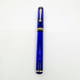 Sheaffer for Levenger Translucent Mediterranean Blue Connaisseur Fountain Pen -  Fine 14kt Gold Nib