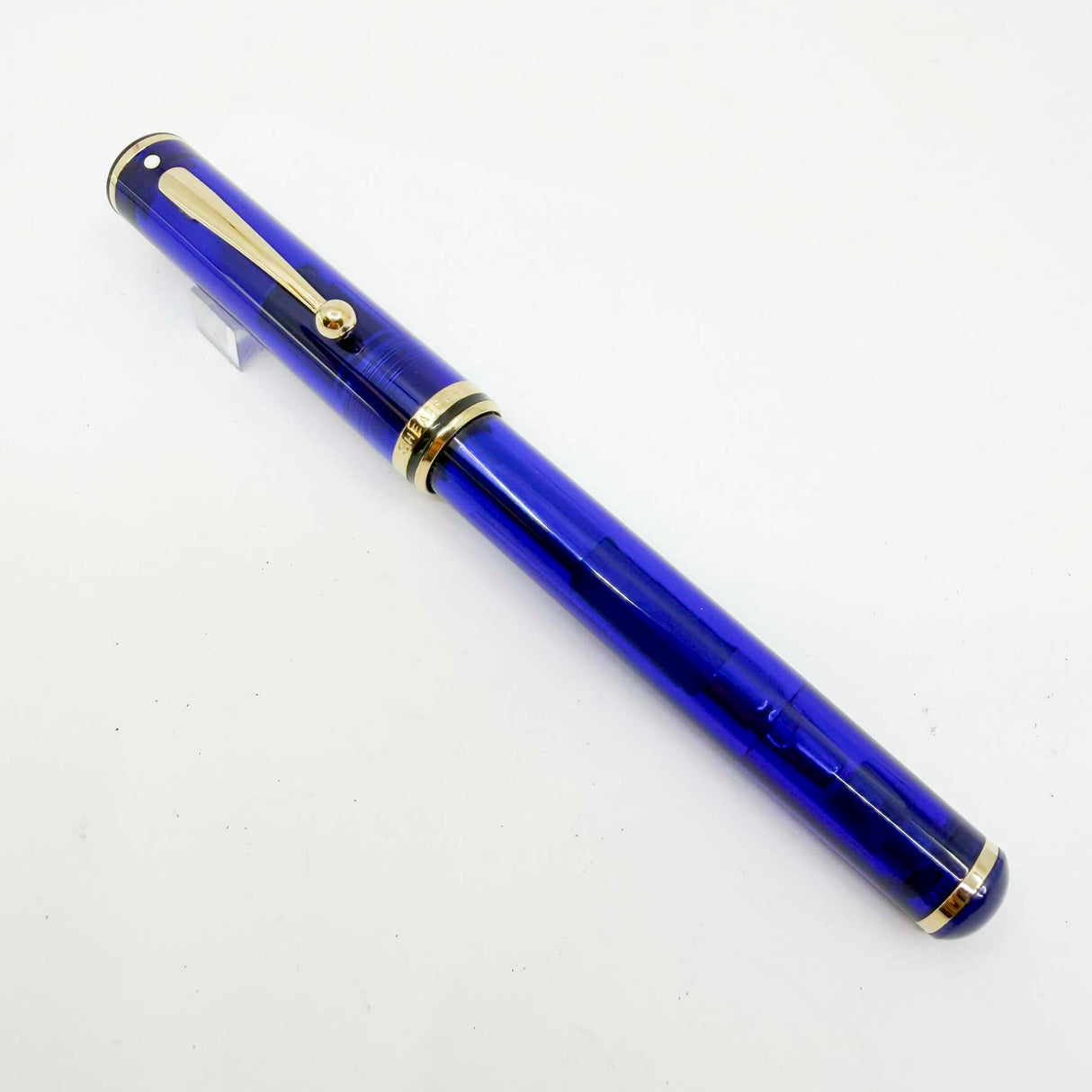 Sheaffer for Levenger Translucent Mediterranean Blue Connaisseur Fountain Pen -  Fine 14kt Gold Nib