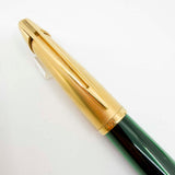 Waterman Edson Green Translucent Fountain Pen - Broad 18kt Gold Nib - Scarce!
