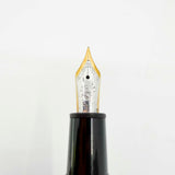 Montblanc LeGrand Solitaire #146 Sterling Silver Pinstriped Fountain Pen - Fine 18kt Gold Nib