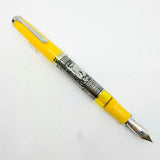 Pelikan M910 Yellow Toledo Sterling Silver Fountain Pen - Fine 18kt Gold  Nib
