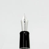 Pilot-Namiki Satin Finished Rhodium Bamboo Oversized Fountain Pen  - Fine 14kt Gold Nib