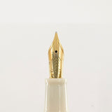 OMAS Ivory Vegetal Resin Bibliotheque Nationale Fountain Pen - Medium 18kt Gold Nib