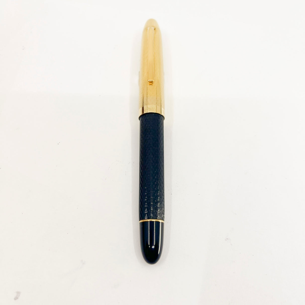 OMAS S2001 Ogiva  Rollerball - Gold Vermeil Cap & Black Guilloched Barrel
