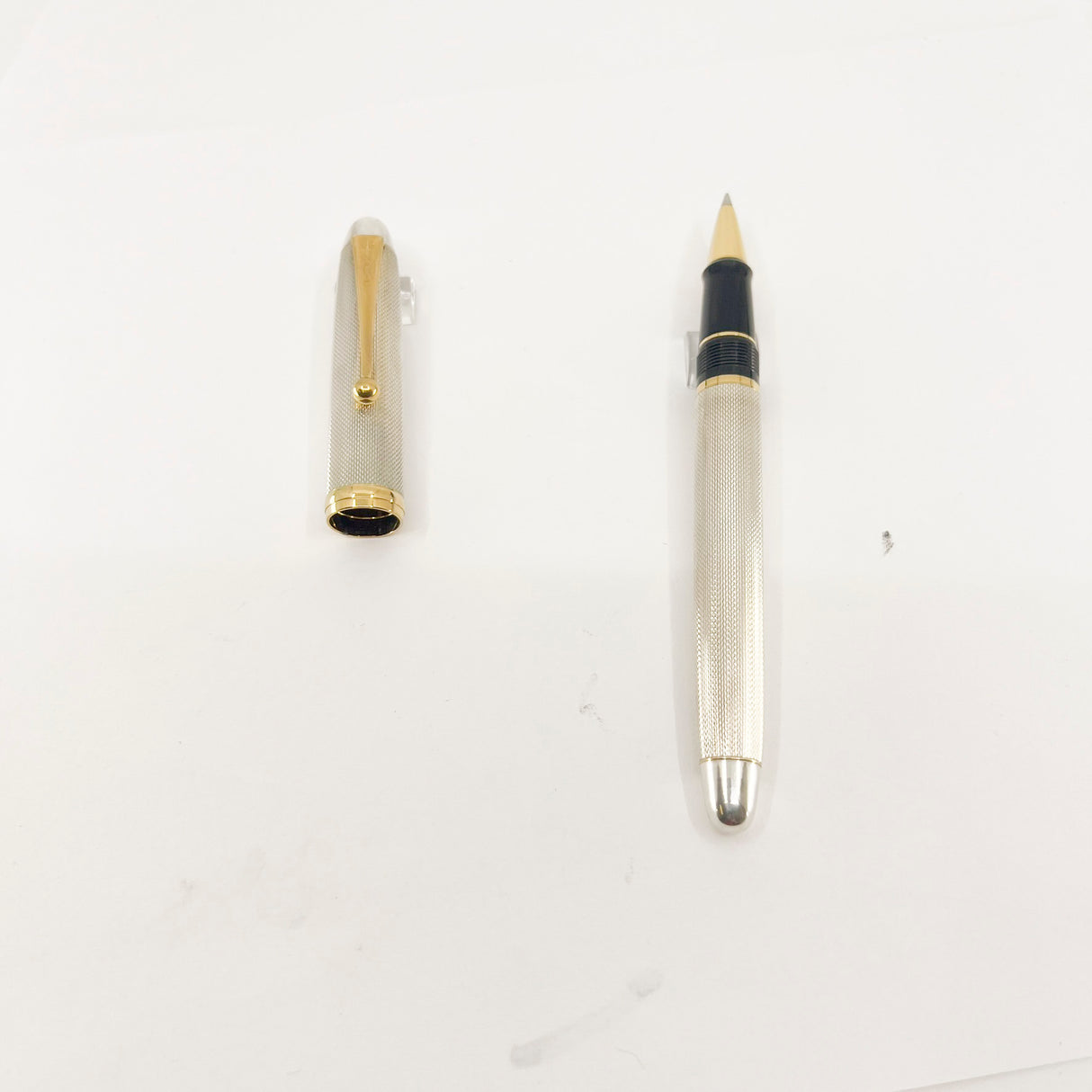 Pilot Namiki Custom Silver Rollerball - Barleycorn Design