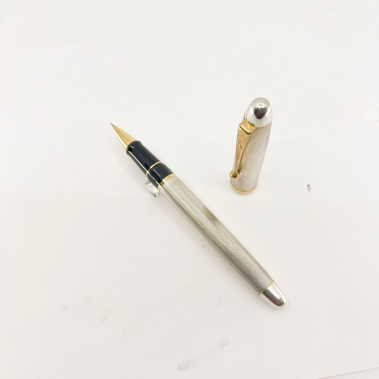 Pilot Namiki Custom Silver Rollerball - Barleycorn Design